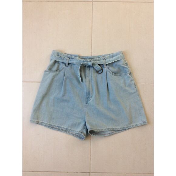 Uniqlo Jeans Women Denim Jean Shorts High Waist - Picture 1 of 9